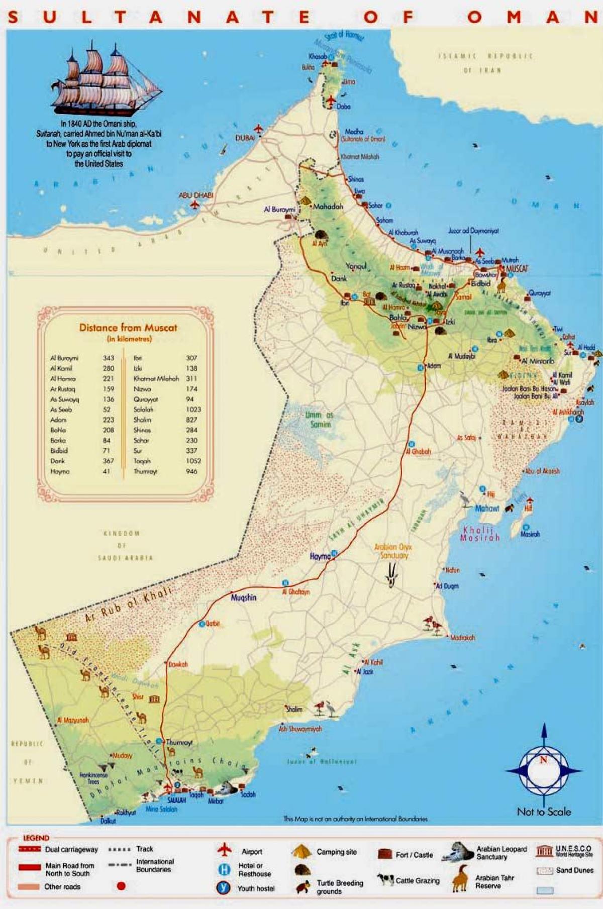 Oman erakargarri mapa