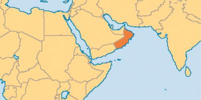 Oman mapa munduko mapa