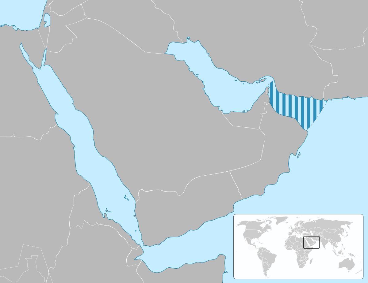 gulf of Oman mapan