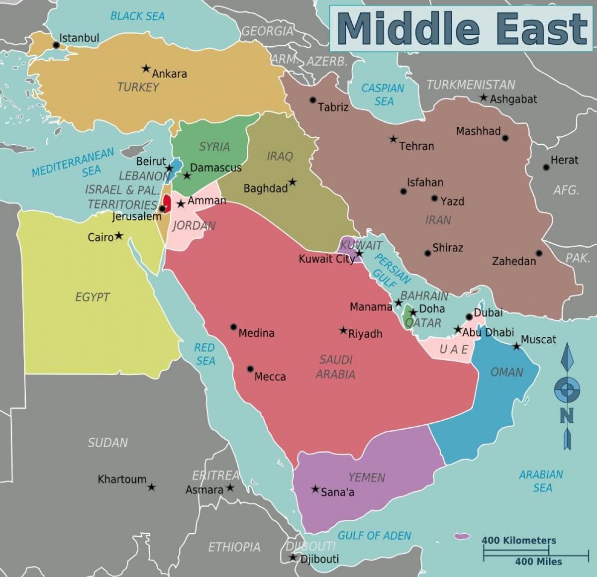 mapa Oman ekialde hurbileko mapa