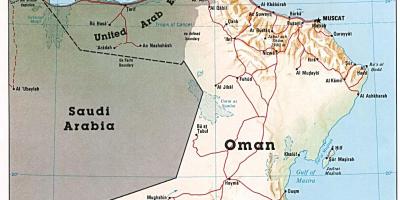 Oman mapa hiri